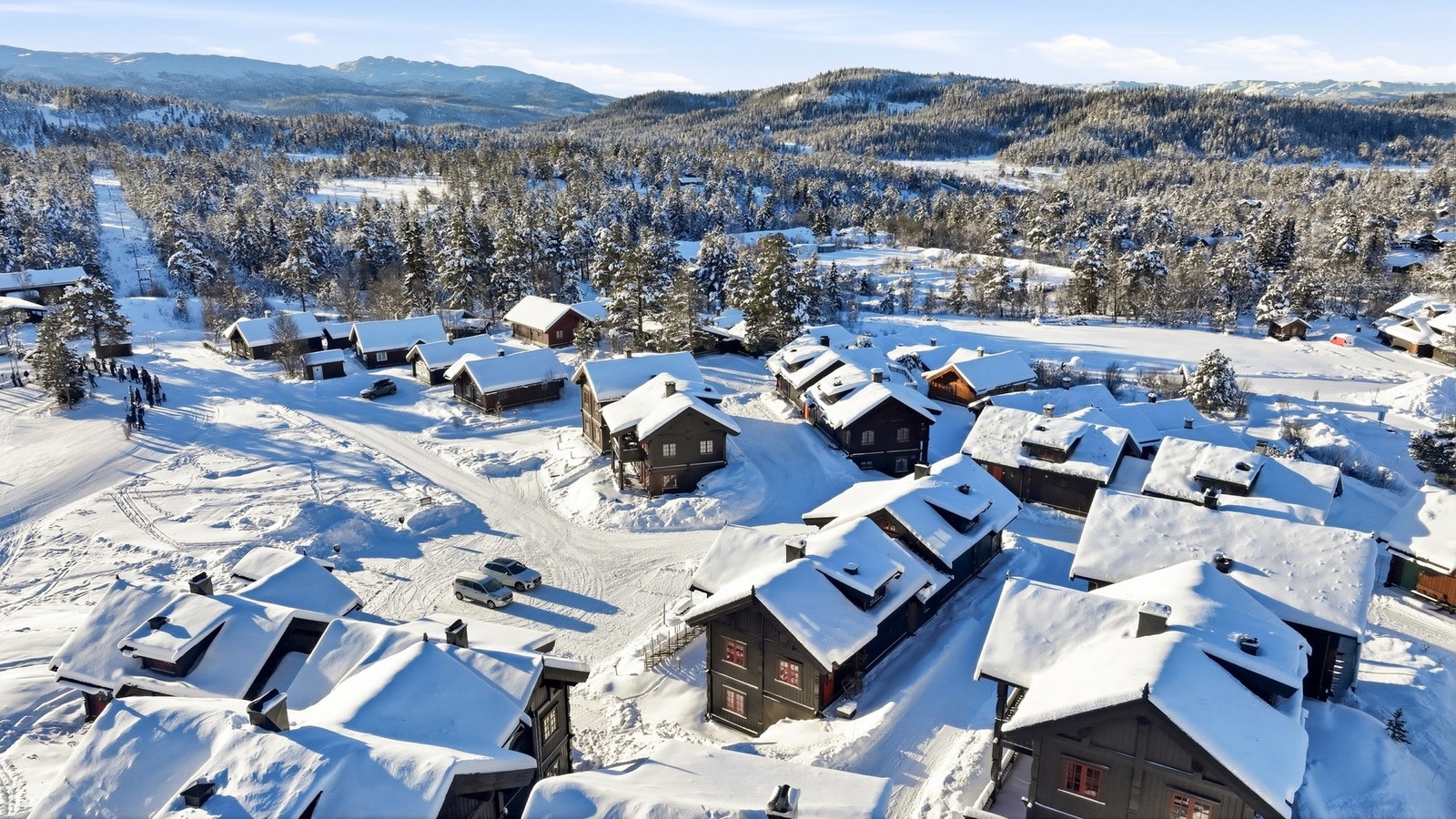 Bilveg helt frem og parkering på fellestomt Galleribilde
