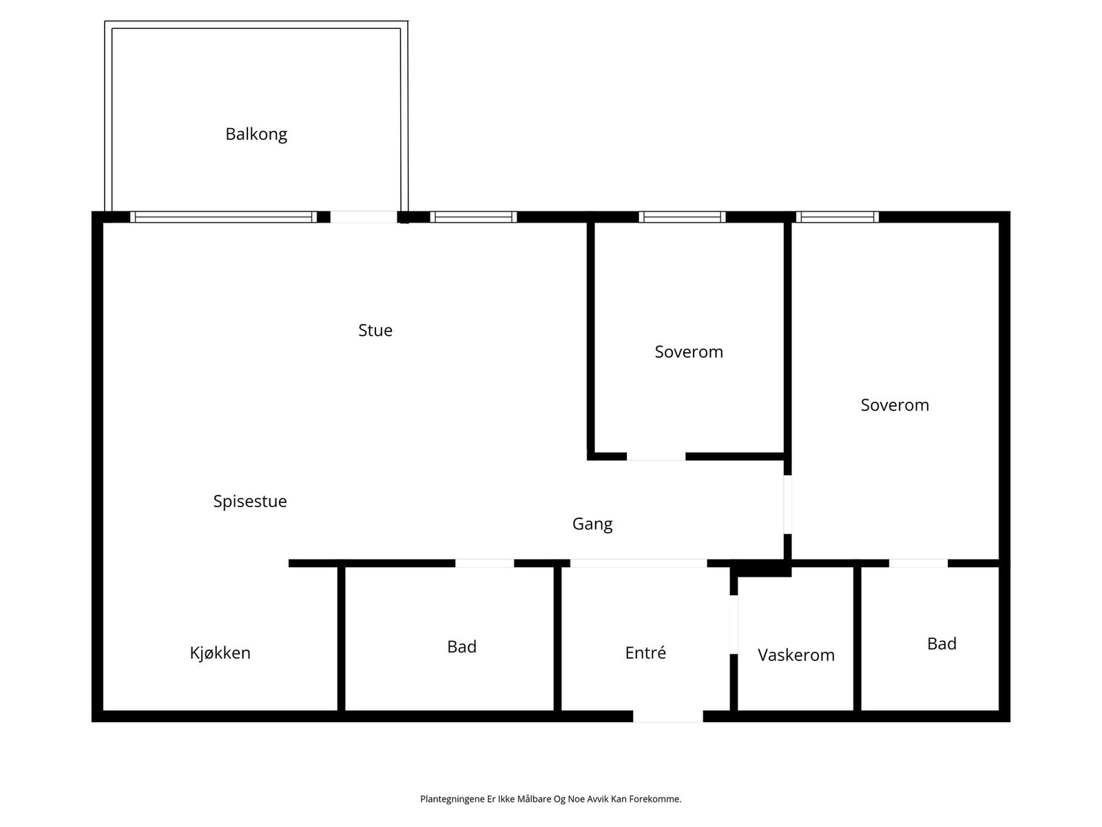 Alternativ plantegning med større stue Galleribilde