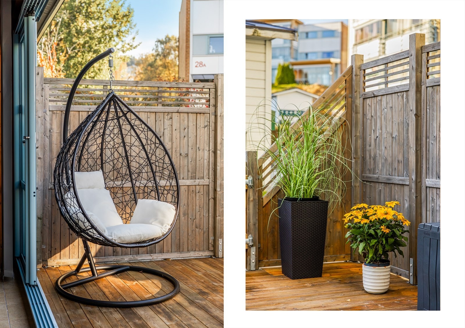 Detaljer fra terrassen Galleribilde