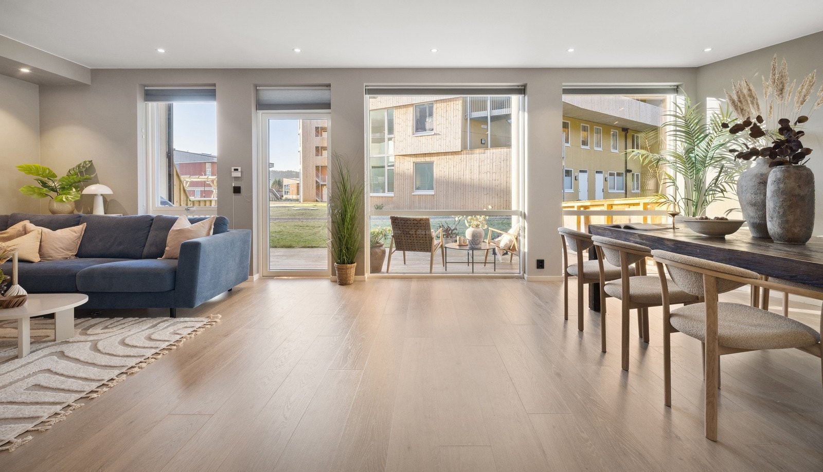 Etasjeskillere i betong for god lydisolering i bygget Galleribilde