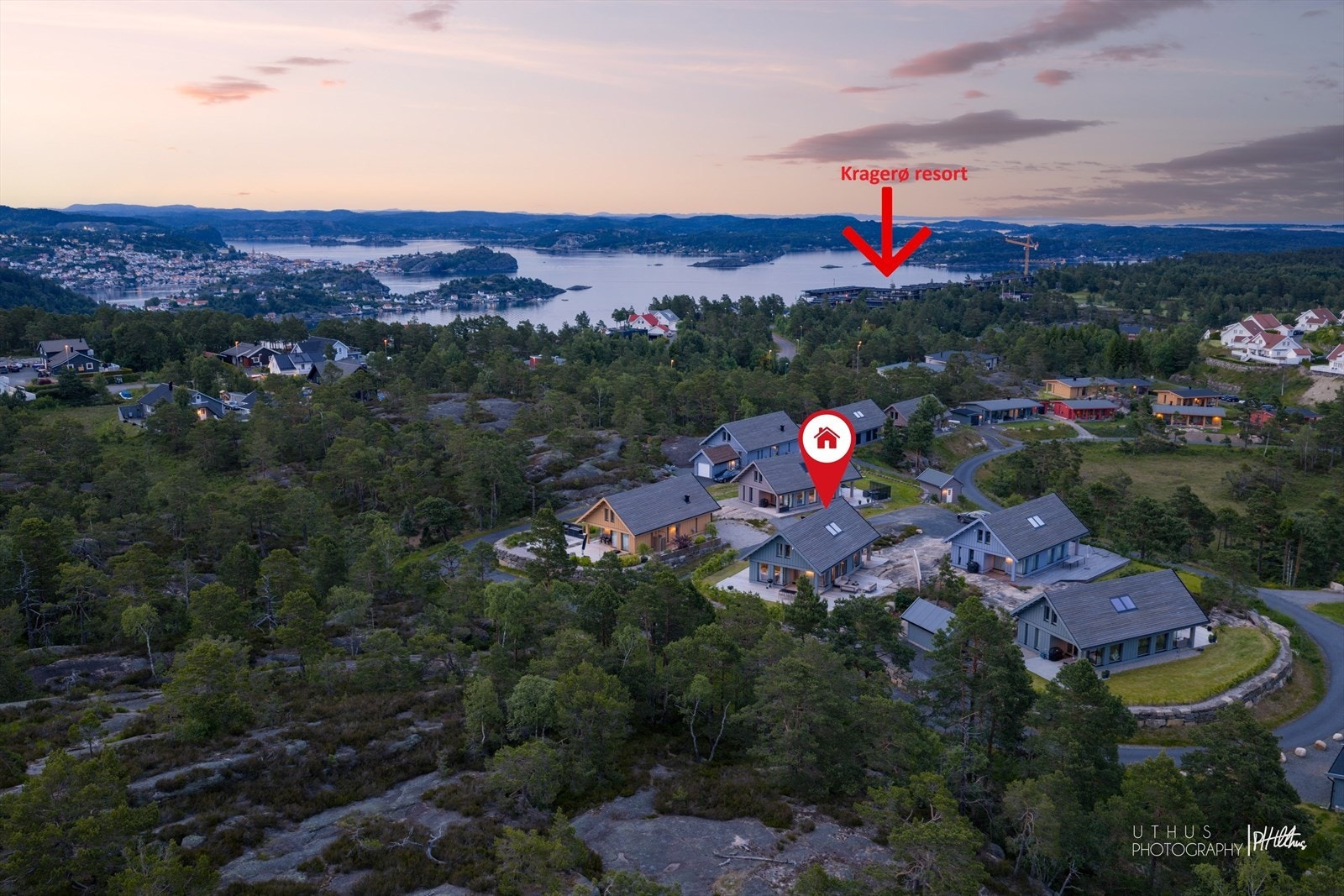 Eiendommen ligger svært attraktivt til på Sydrifeltet. Galleribilde