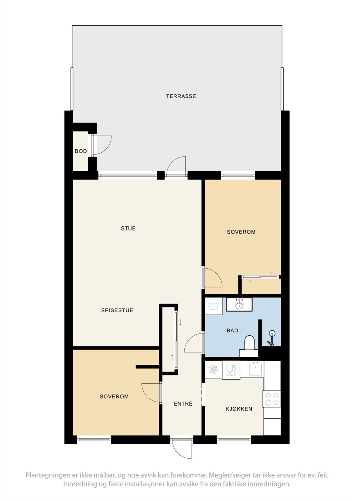 Plantegning - 1 etg. Galleribilde