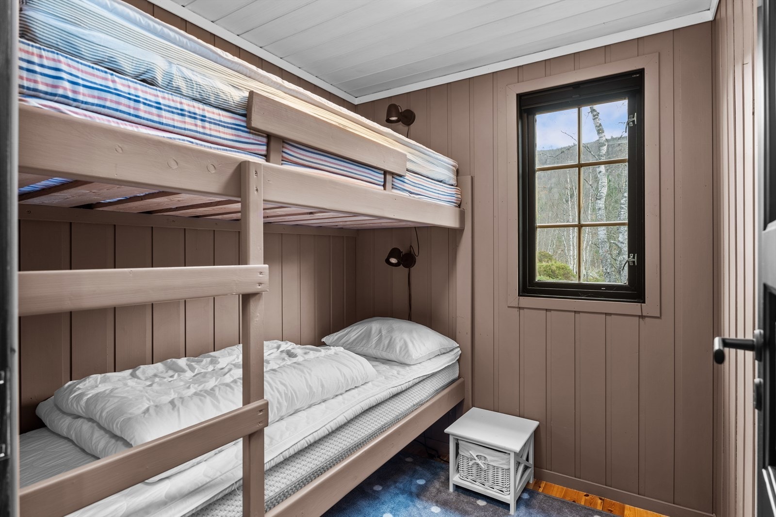 Soverom 2 av 3 er innredet med køyeseng Galleribilde