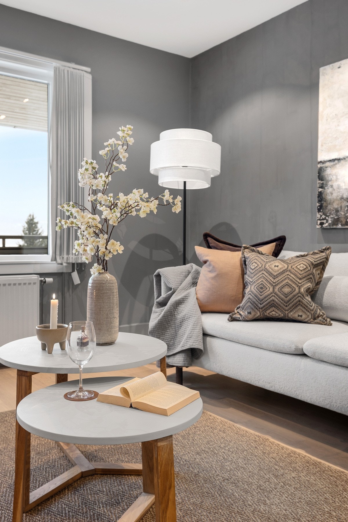 Harmonisk fargepalett gir et rolig og eksklusivt preg. Galleribilde