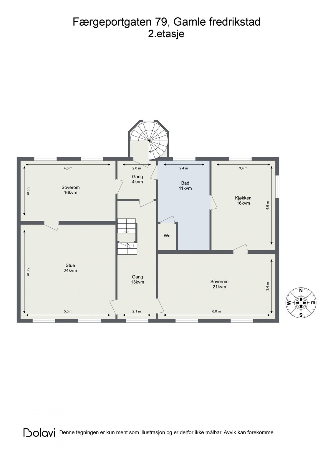 Plantegning - 2 etasje Galleribilde