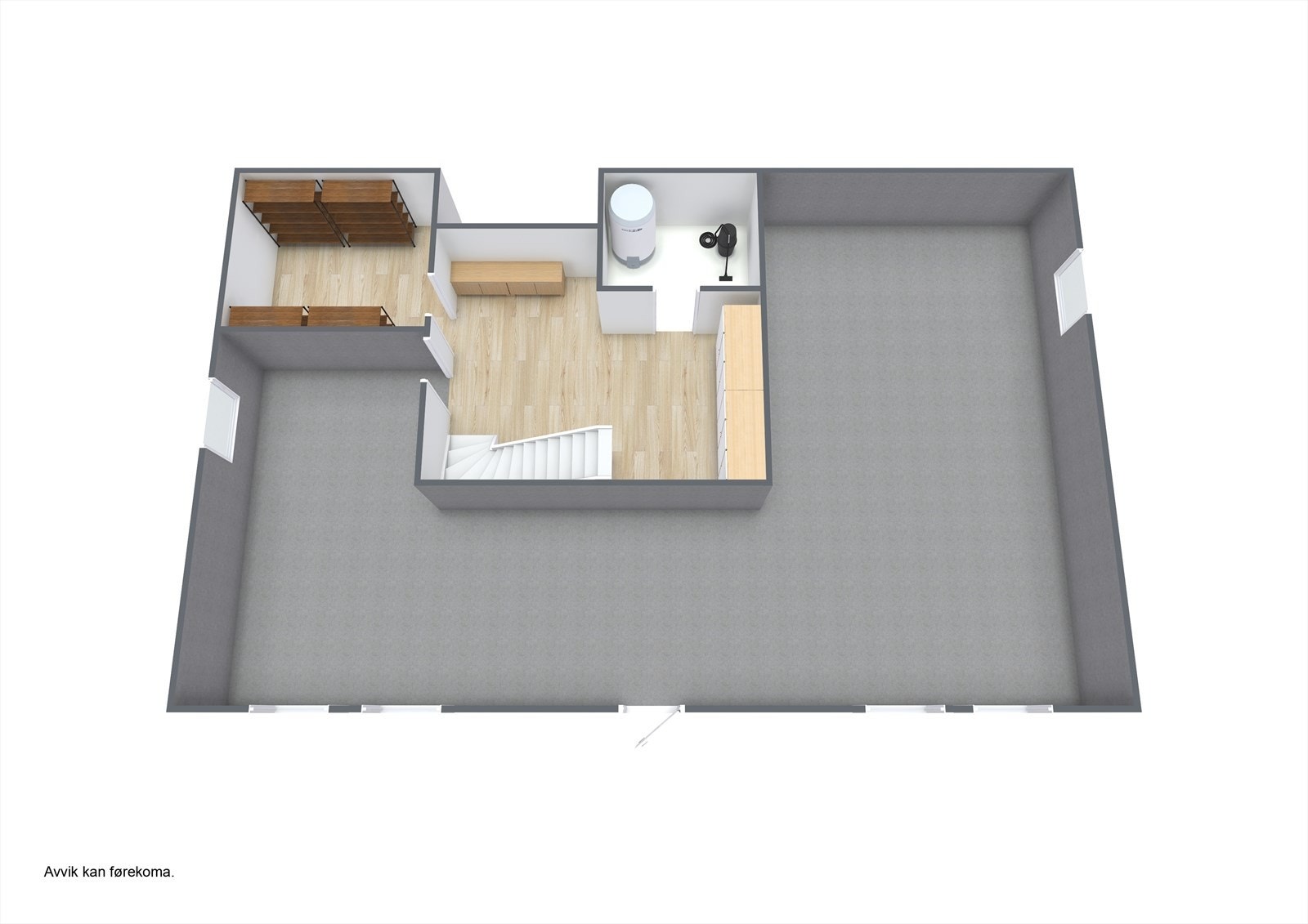 Planskisse U.etg. 3D Galleribilde