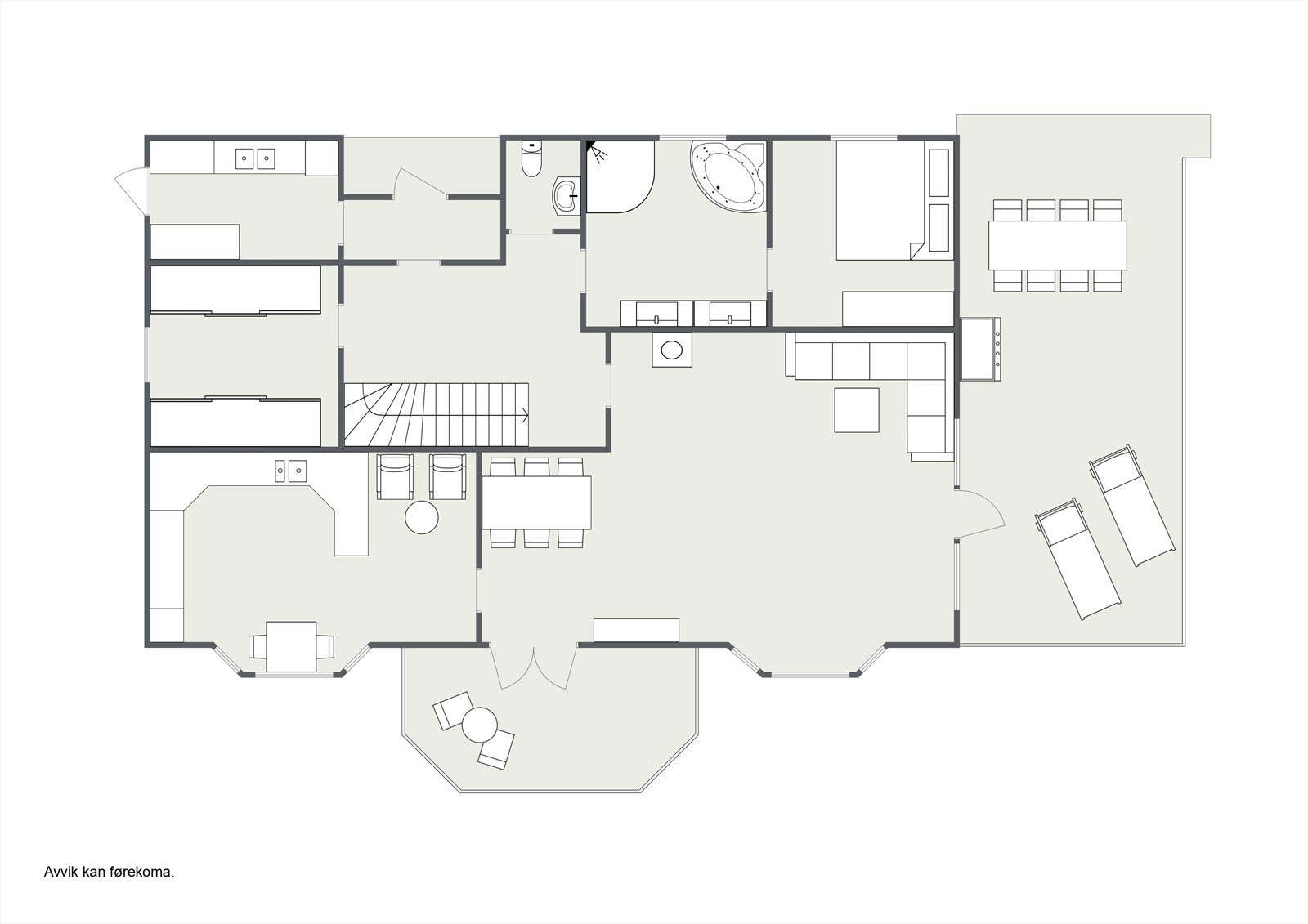 Planskisse 1.etg. Galleribilde