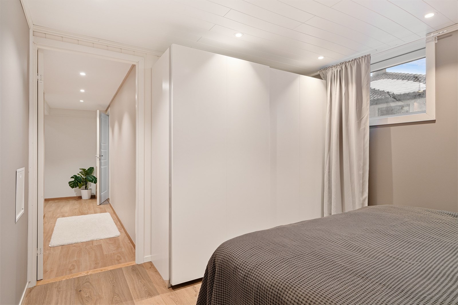 Her fra soverommet på 10,5 kvm. Galleribilde