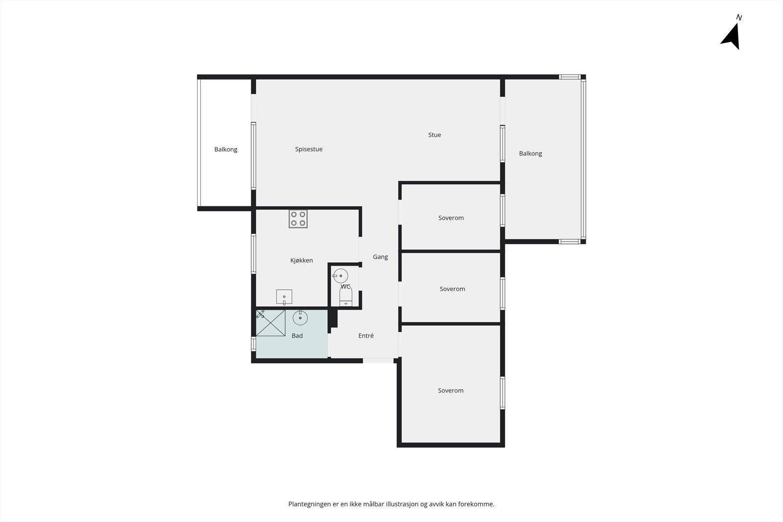 Plantegning Galleribilde