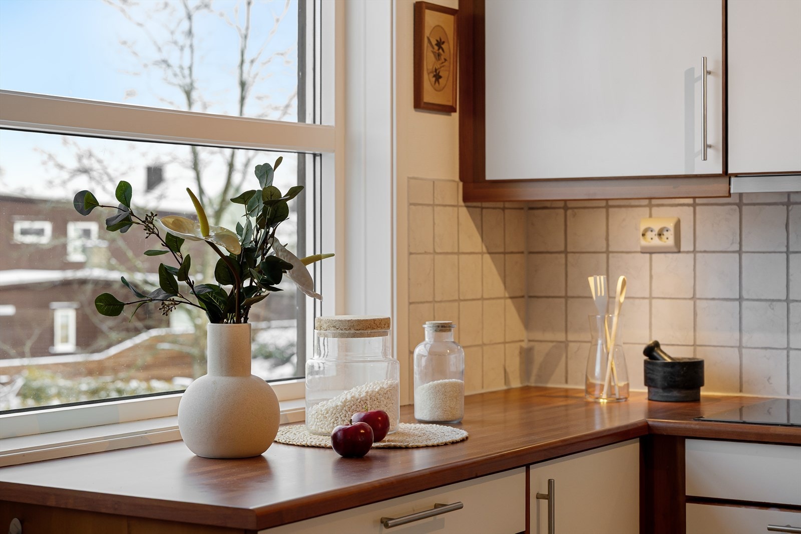 Fliser over benk Galleribilde