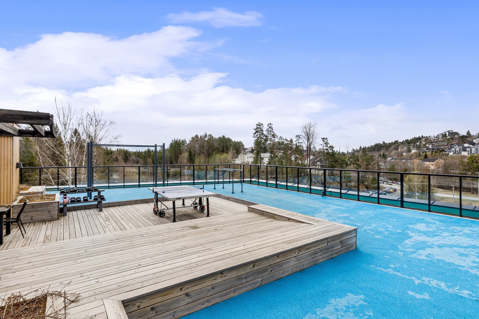 3 felles takterrasser Galleribilde