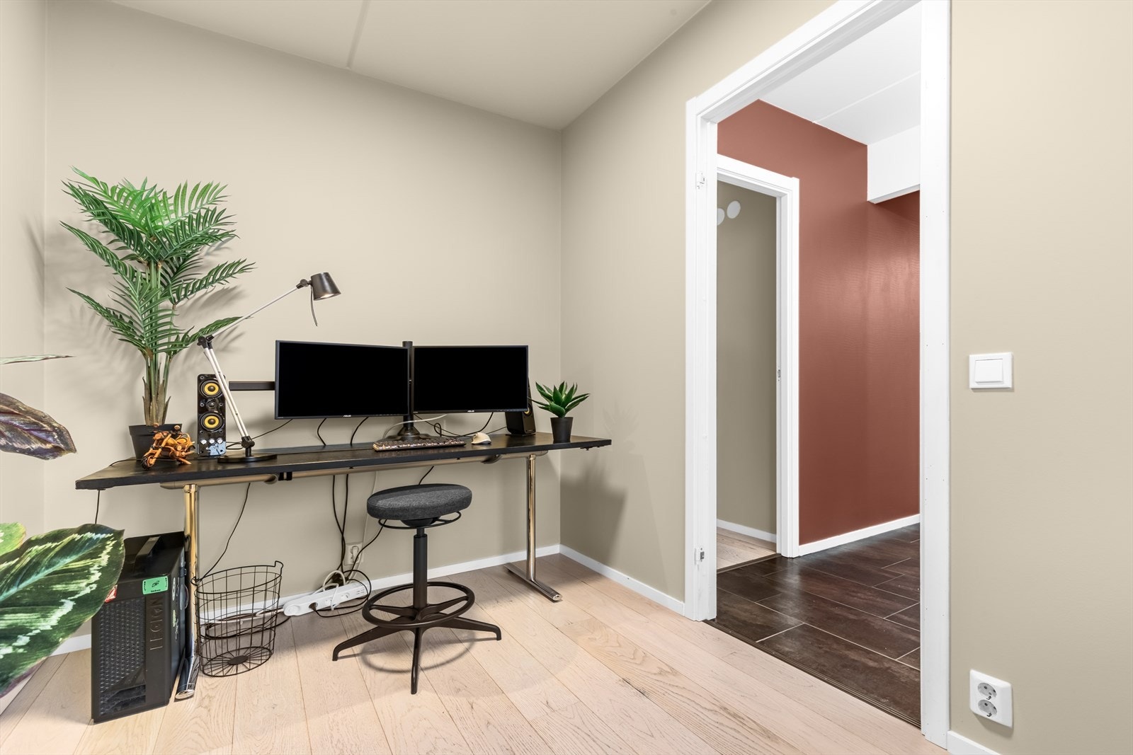 Rommet har en fleksibel utforming og kan enkelt innredes som barnerom, gjesterom eller ekstra soverom etter behov. Galleribilde