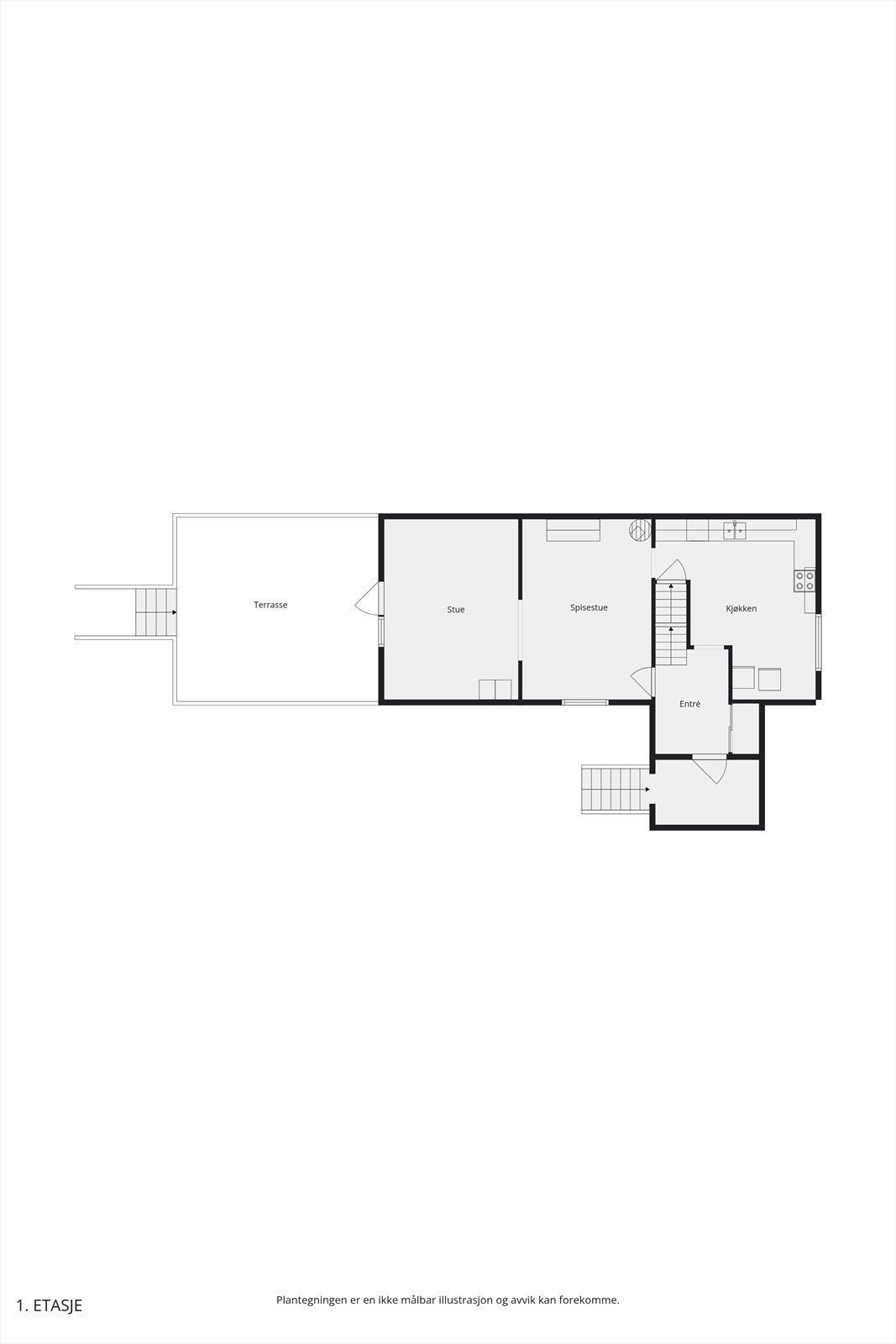 Plantegning 1.etg Galleribilde