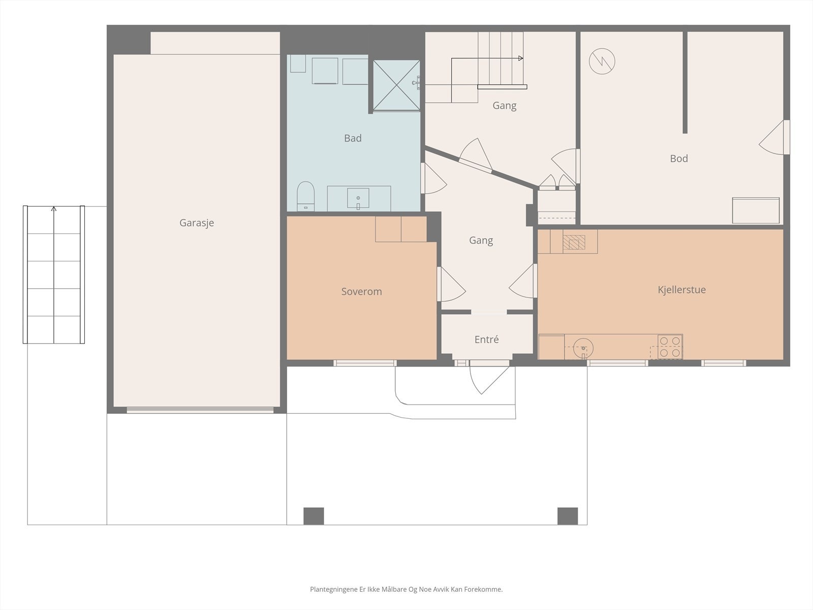 Plantegning første etasje Galleribilde