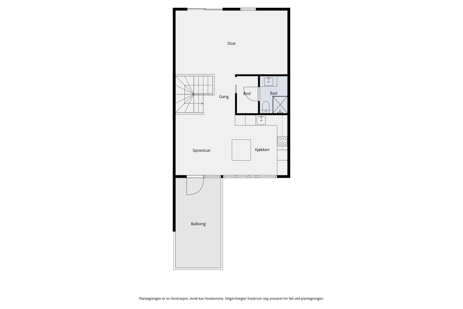 Plantegning 2 etg. Galleribilde