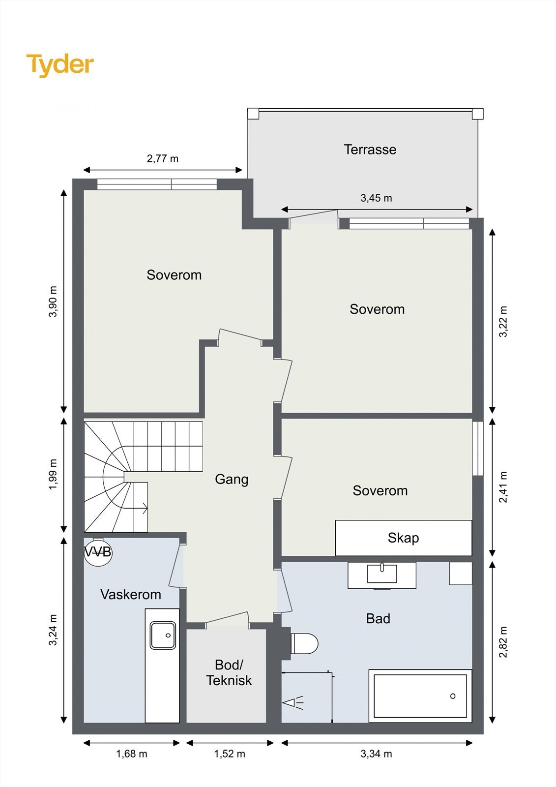 Plantegning underetasje Galleribilde