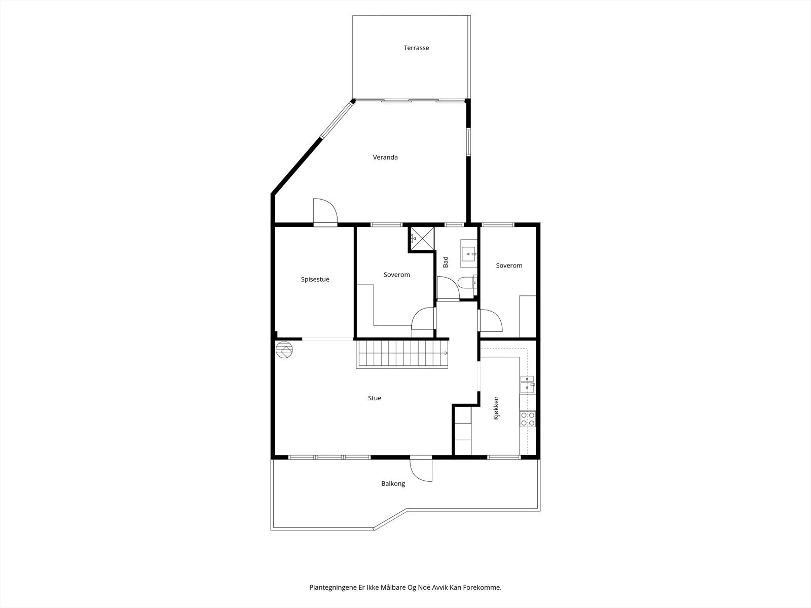 Planskisse andre etasje. Galleribilde