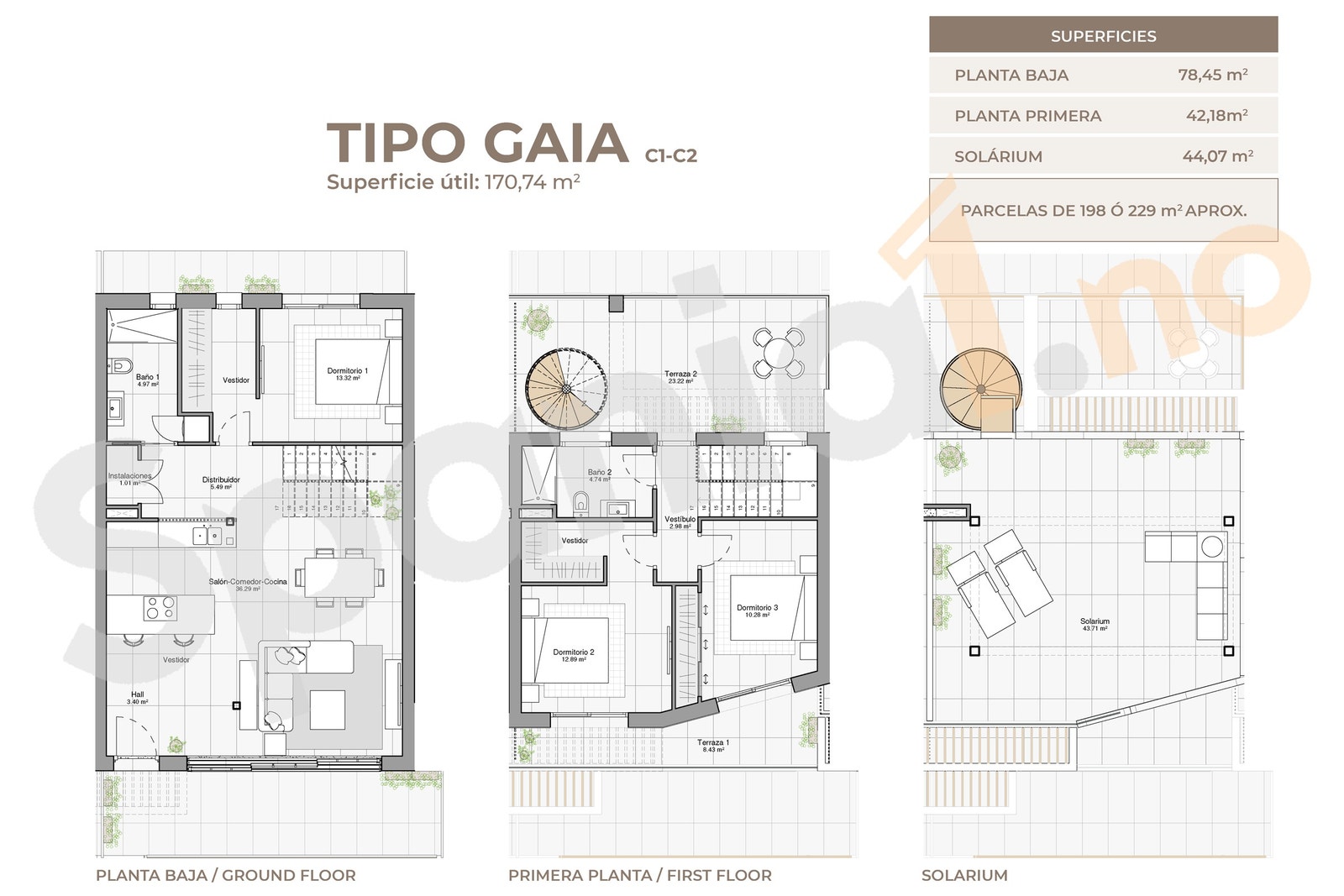 Plantegning rekkehus Galleribilde