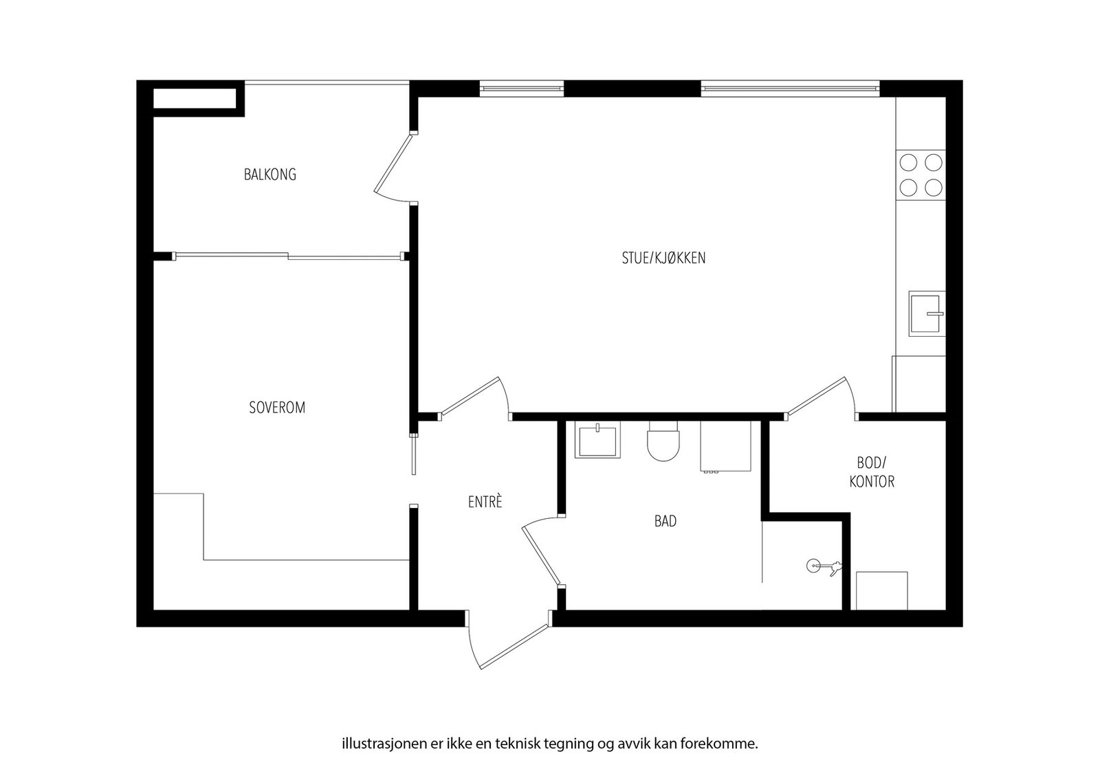 Plantegning Galleribilde