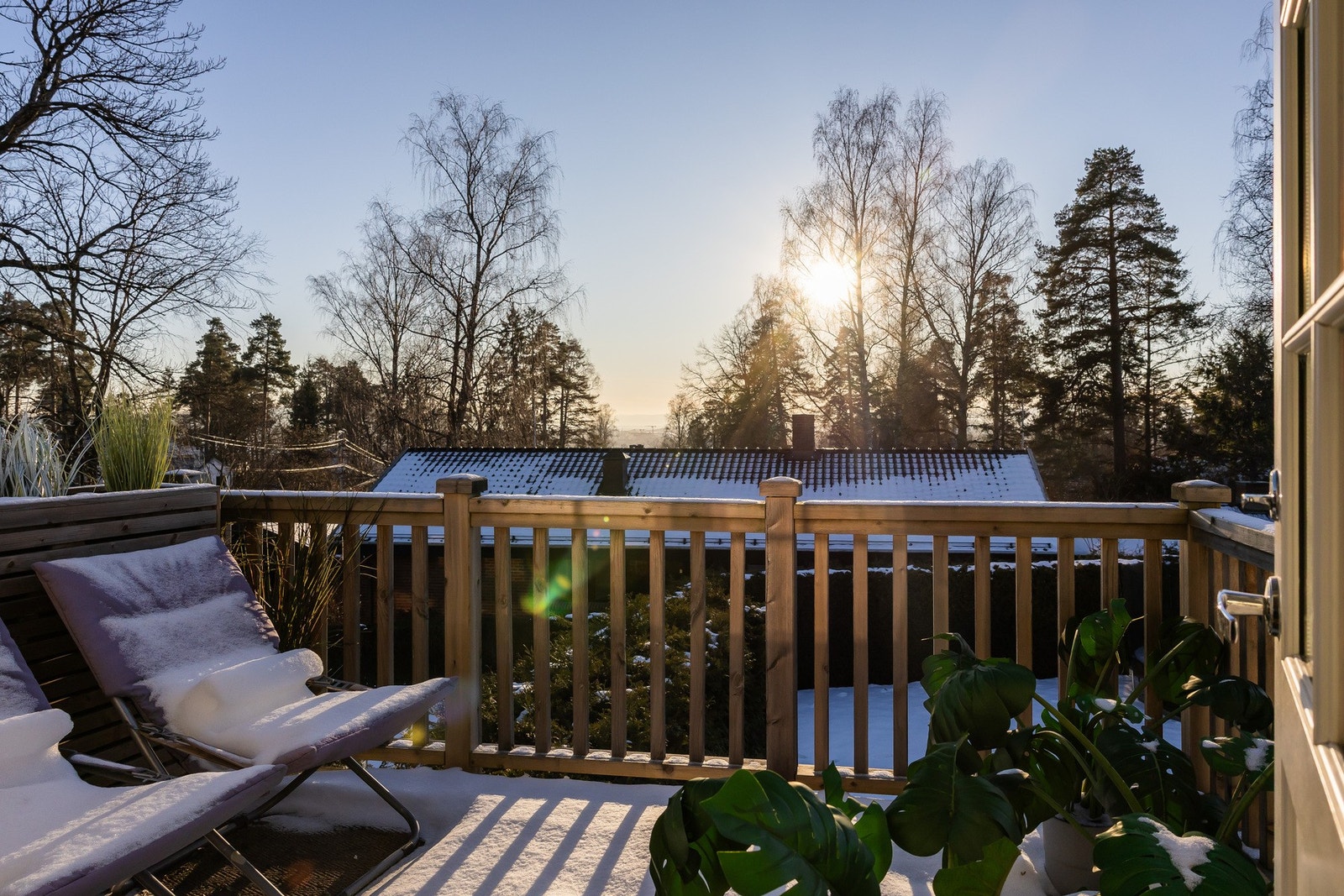 Solrik balkong på 8 kvm. Galleribilde