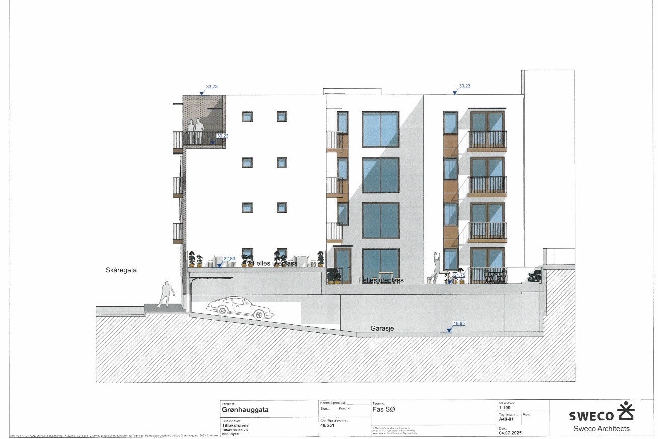 Prosjektert leilighetsbygg Galleribilde