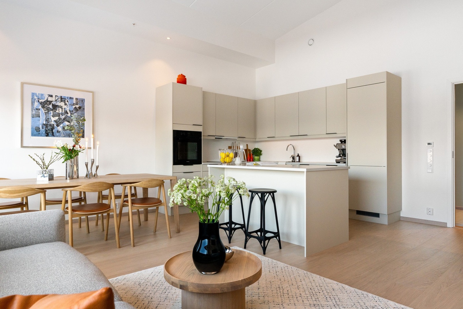 Leiligheten er en del av et powerhouse boligprosjekt med fokus på bærekraft og bokvalitet. Galleribilde