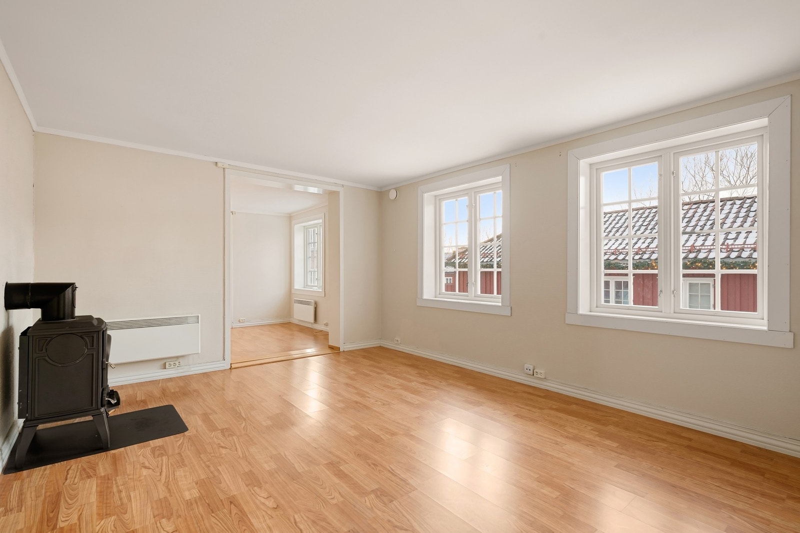 Det er god størrelse på stuen Galleribilde