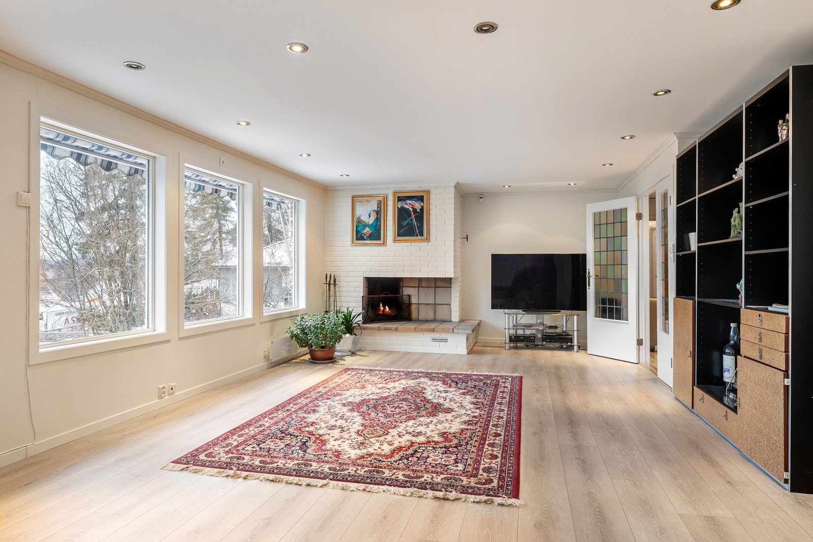 Stue innredet i dag. Galleribilde