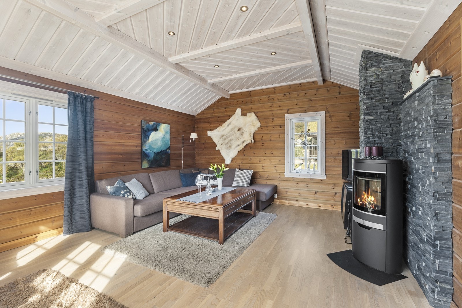 Vedovn for oppvarming. Galleribilde