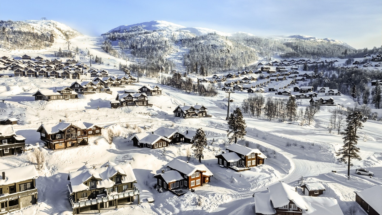 Fra hytta har man herlig ski inn/ut til Rauland Skisenter og til langrennsløypene som regnes for å være et av Norges beste skiløypenett Galleribilde