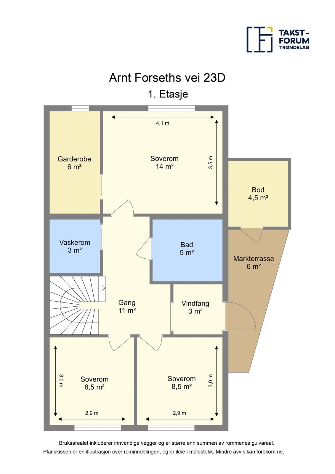 Planskisse 1.etasje Galleribilde
