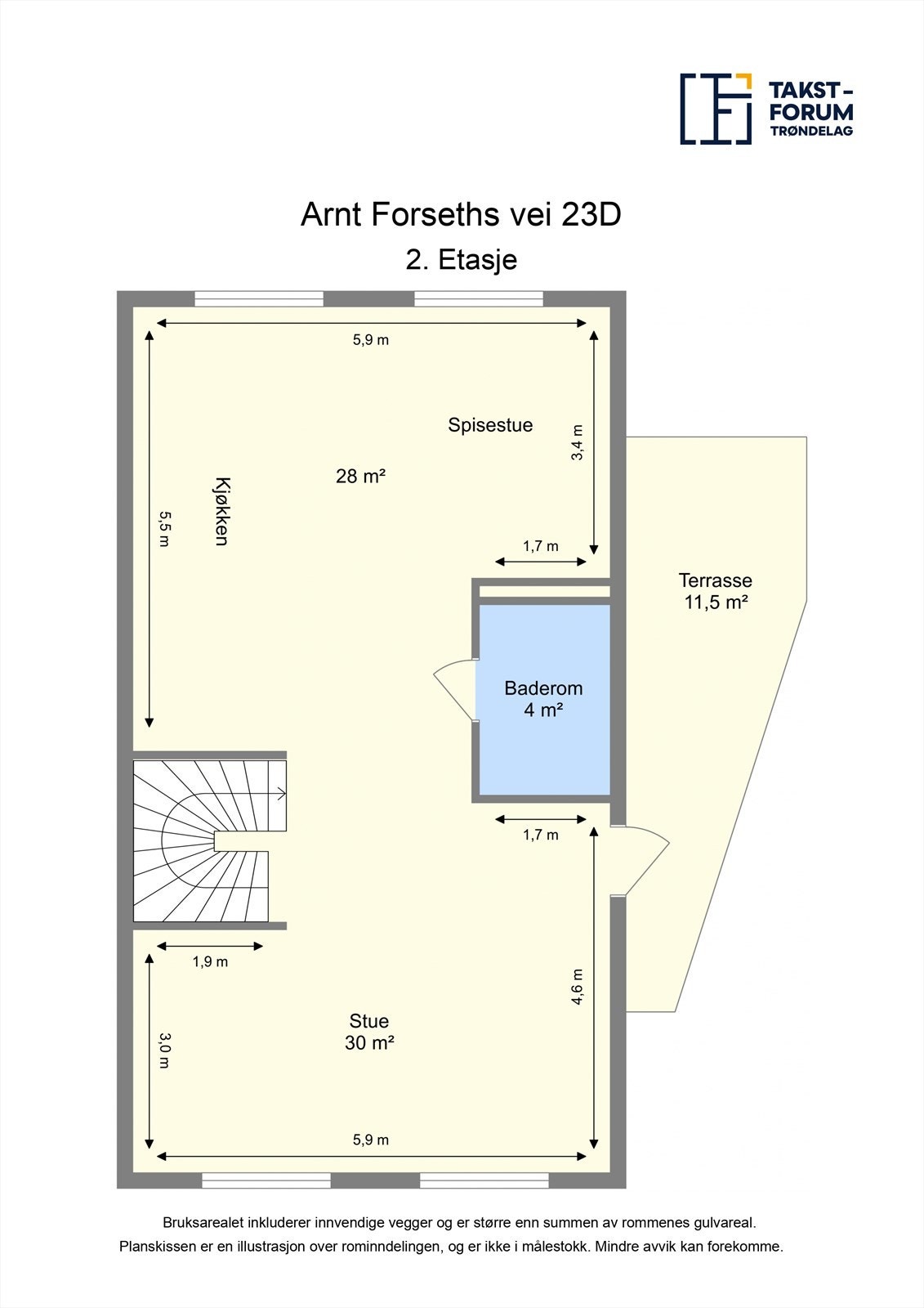 Planskisse 2.etasje Galleribilde