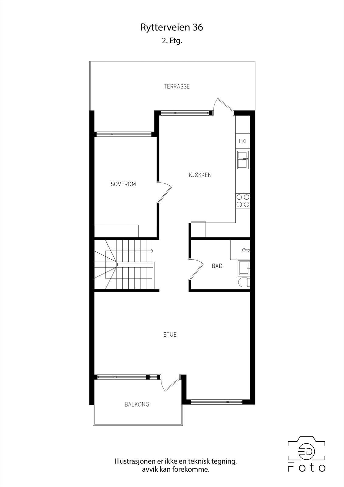 Plantegning 1. etasje Galleribilde