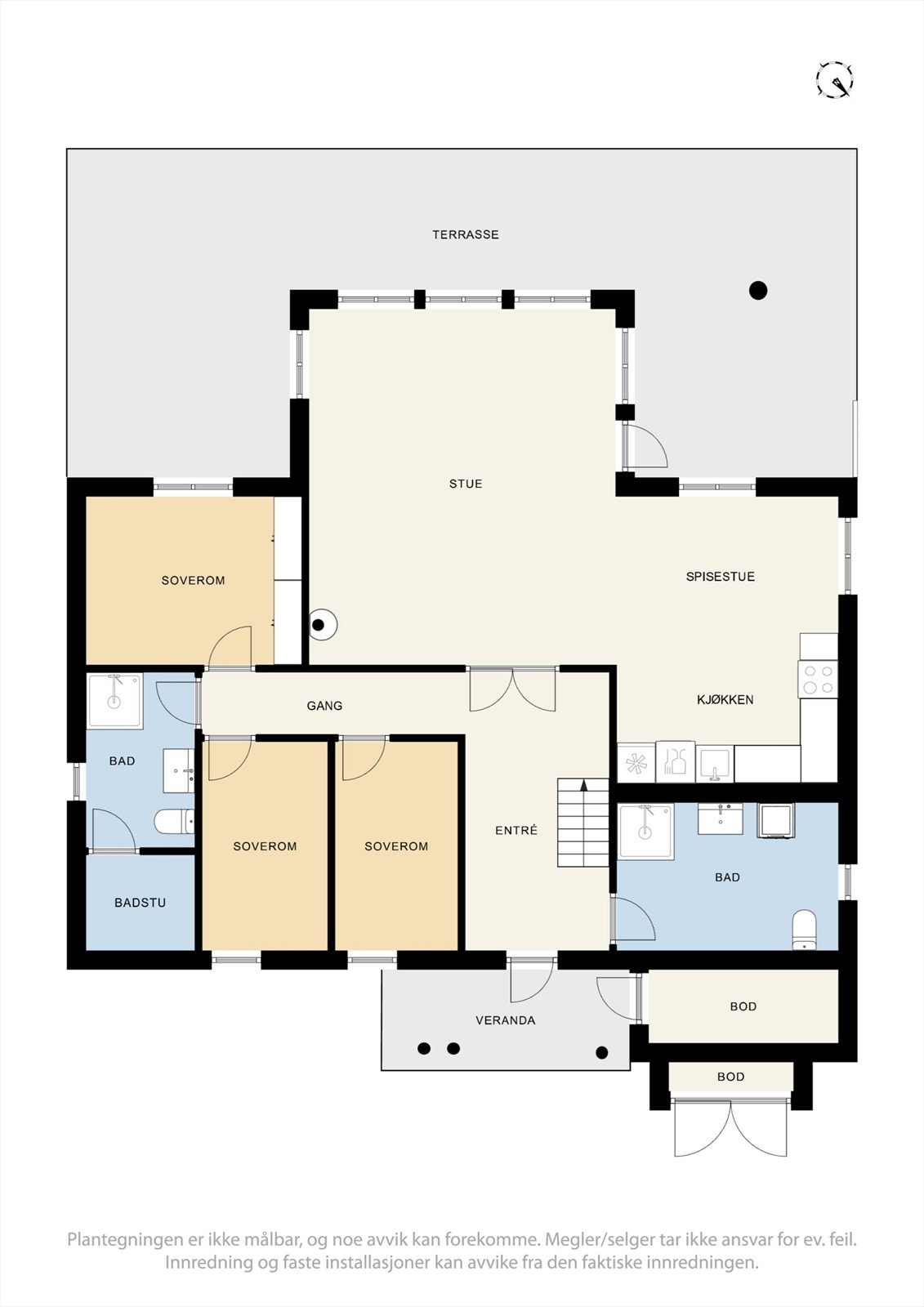 Plantegning 1 .etasje. Galleribilde