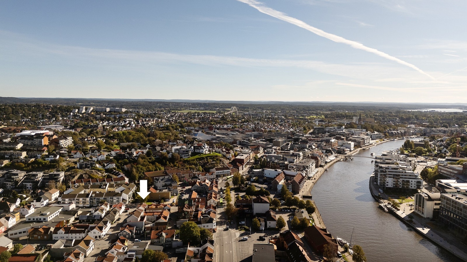 Det er gåavstand til Fredrikstad stadion og høyskolen i Østfold. Galleribilde