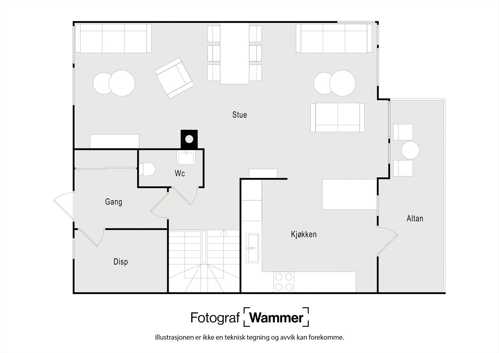 Plantegning - 1.etg Galleribilde