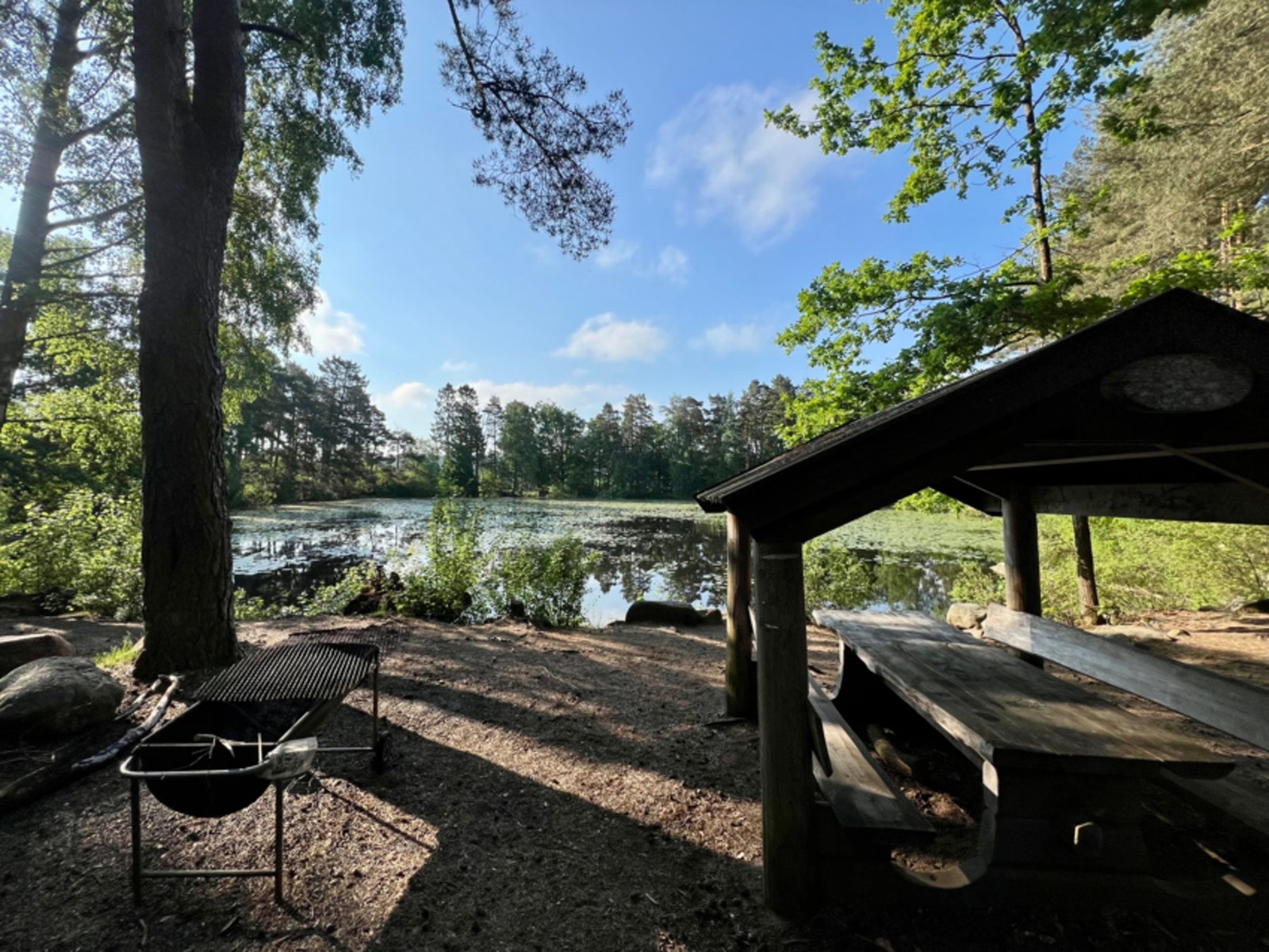 Benker og bålplass i Brydedammen Galleribilde
