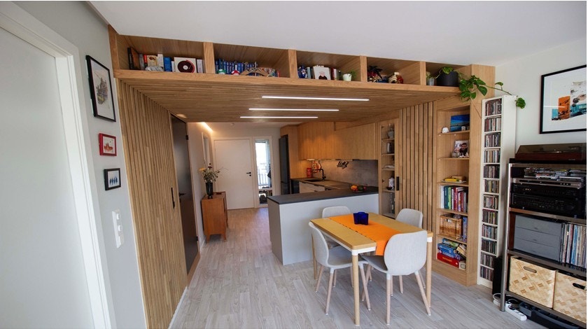 Leiligheten disponeres som 2-roms, da ett av soverommene vil være avlåst og benyttes som bod Galleribilde