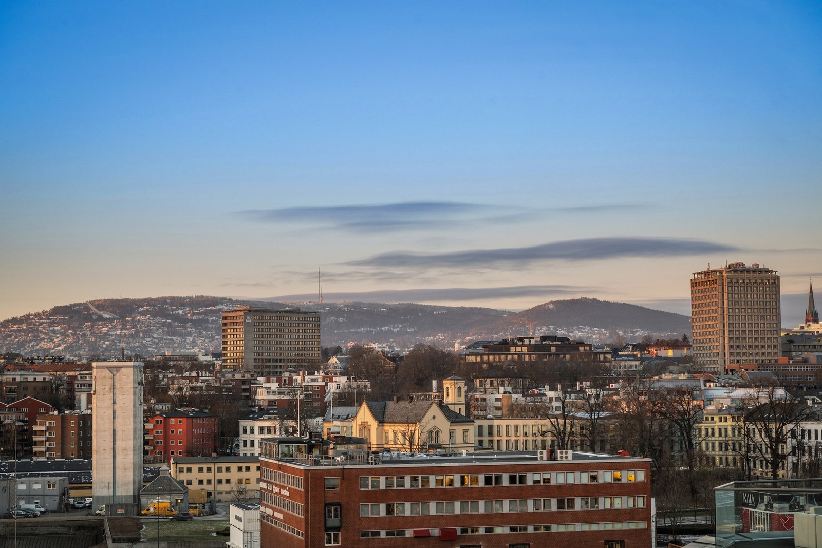 Herfra ser du også opp til Holmenkollen. Galleribilde