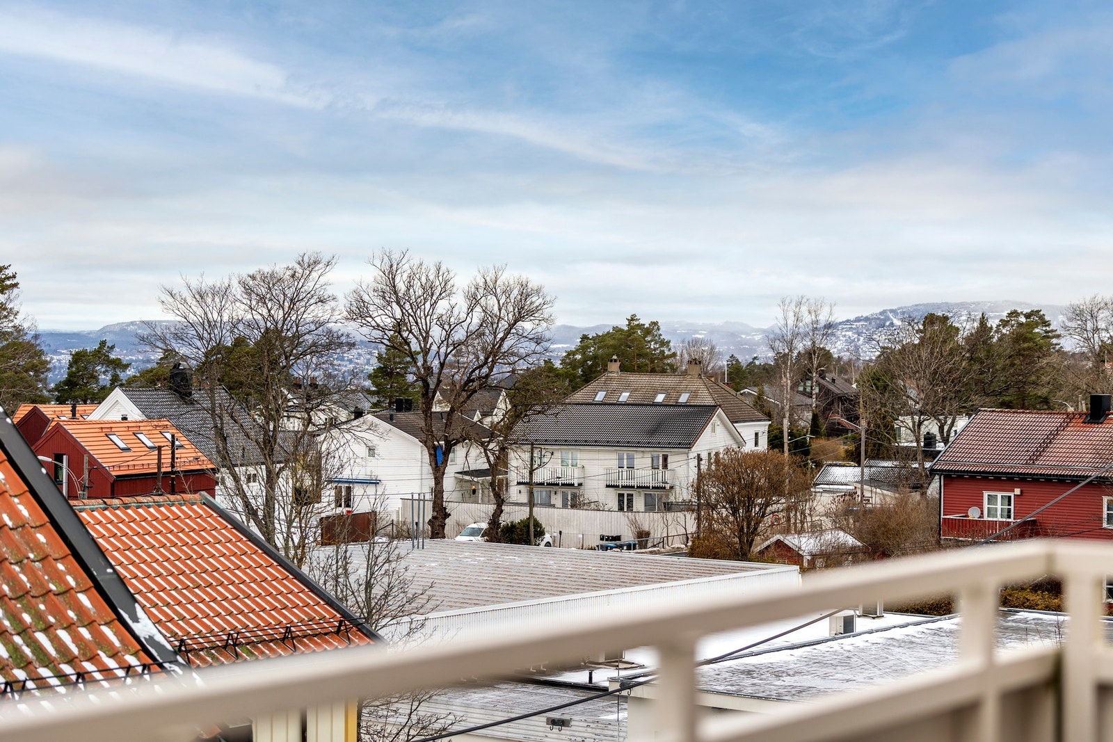 Utsikt fra balkong Galleribilde