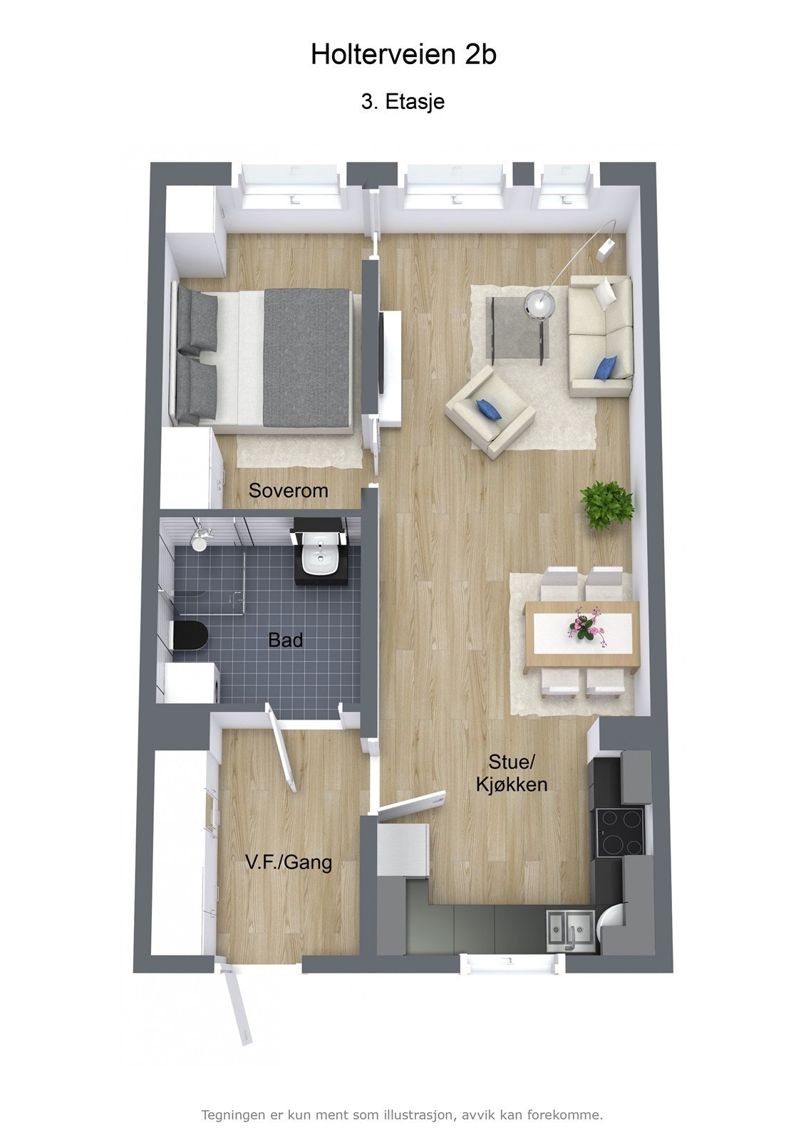 Veiledende plantegning - Ikke målbar Galleribilde