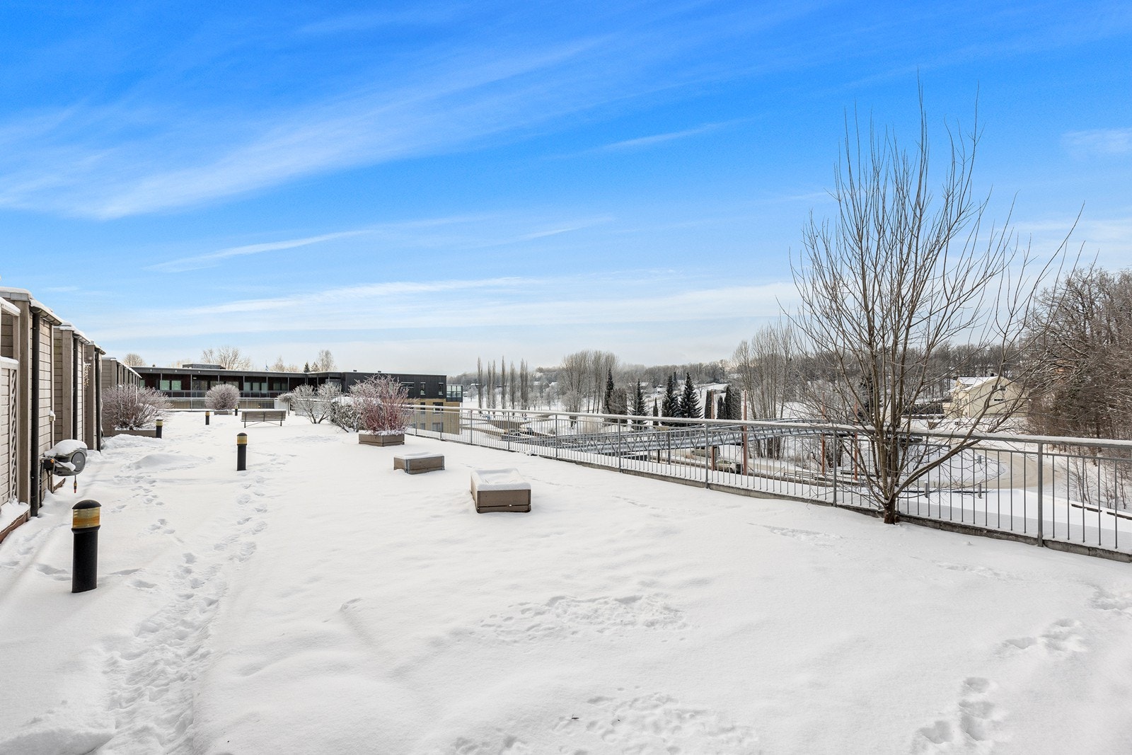 Fellesareal på taket av næringsbygget. Galleribilde