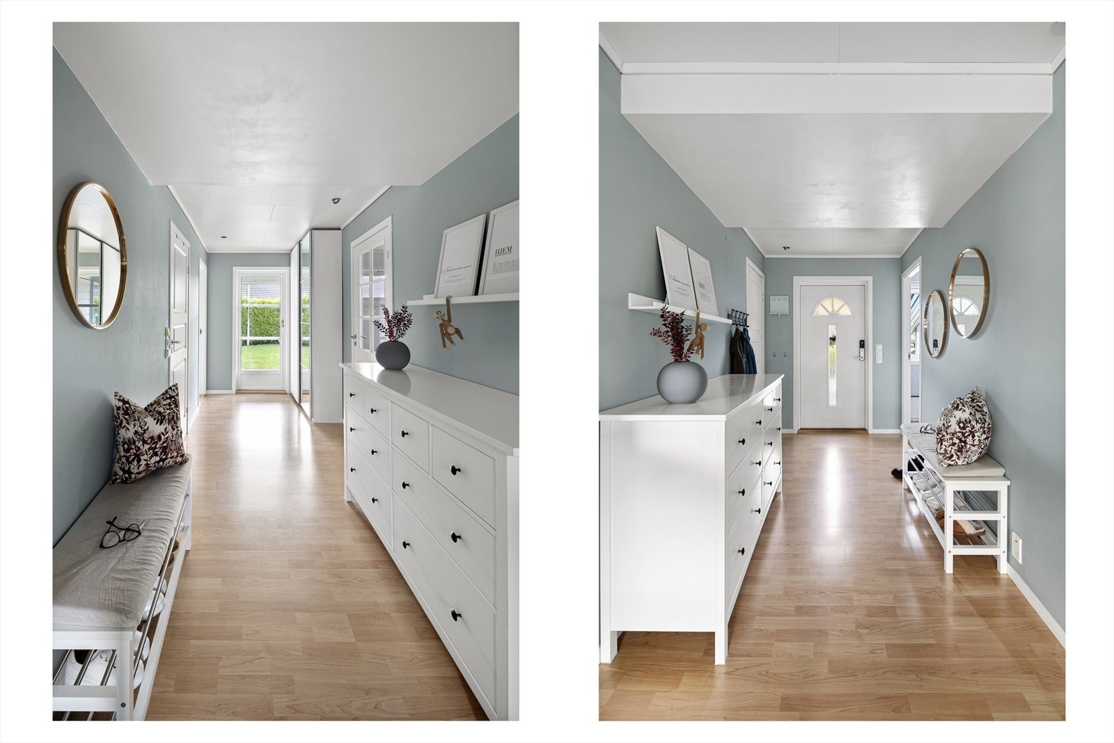 Entré / gang - pene veggflater med moderne fargevalg. Galleribilde