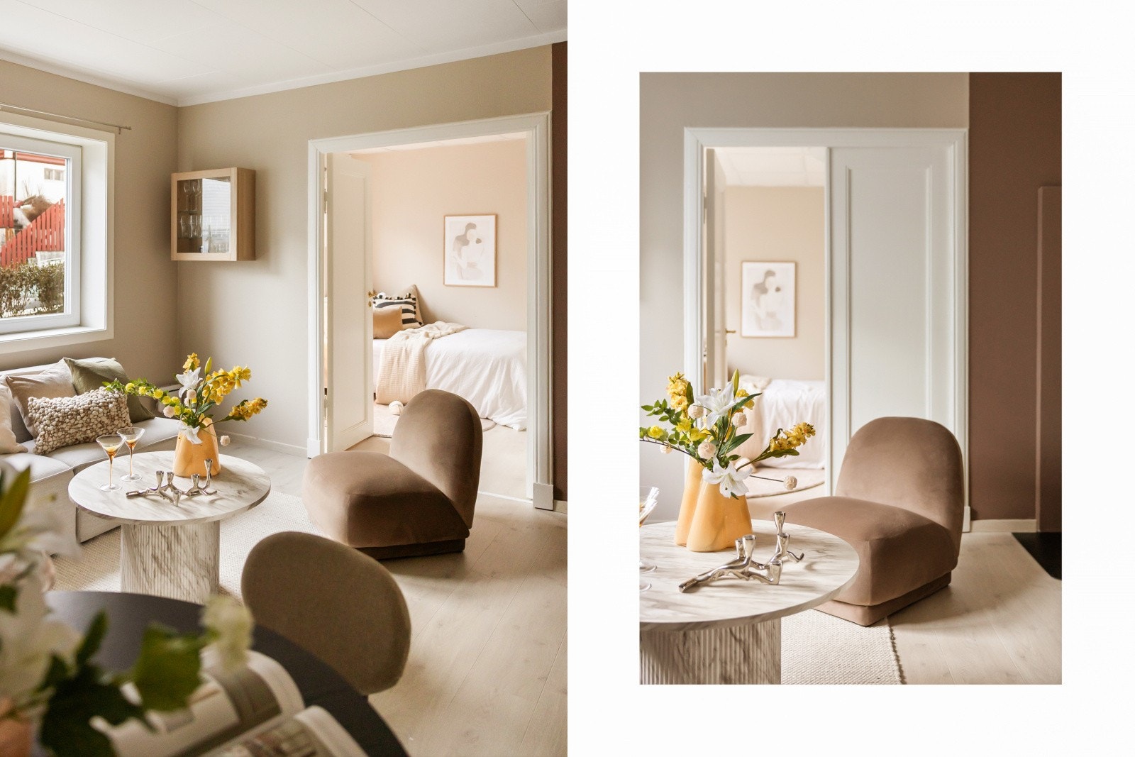 Legg merke til doble dører inn mot soverommet. Galleribilde