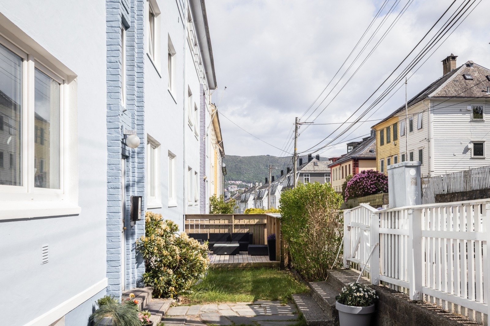 Det er felles uteplass for beboerne. Galleribilde