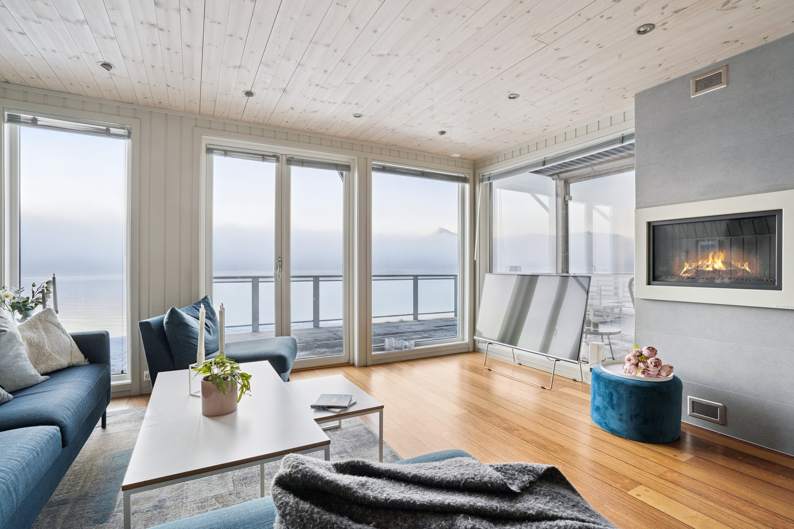 Fantastisk flott utsikt fra sofakroken. Galleribilde