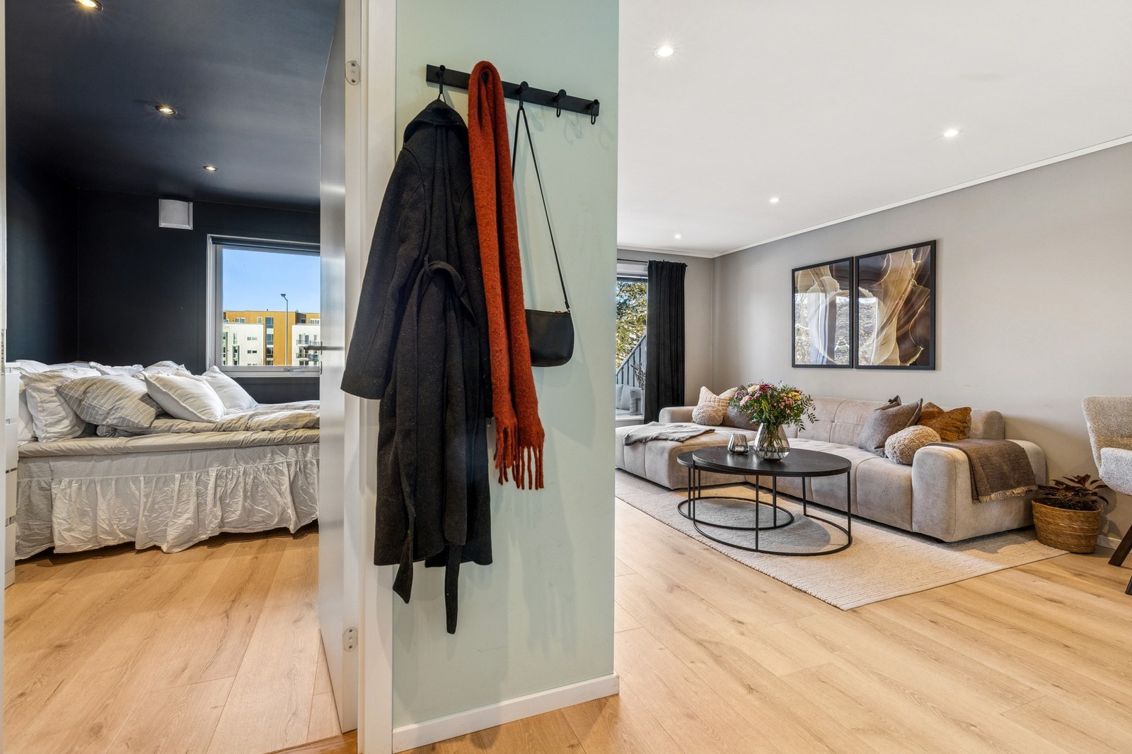 Stue og soverom Galleribilde