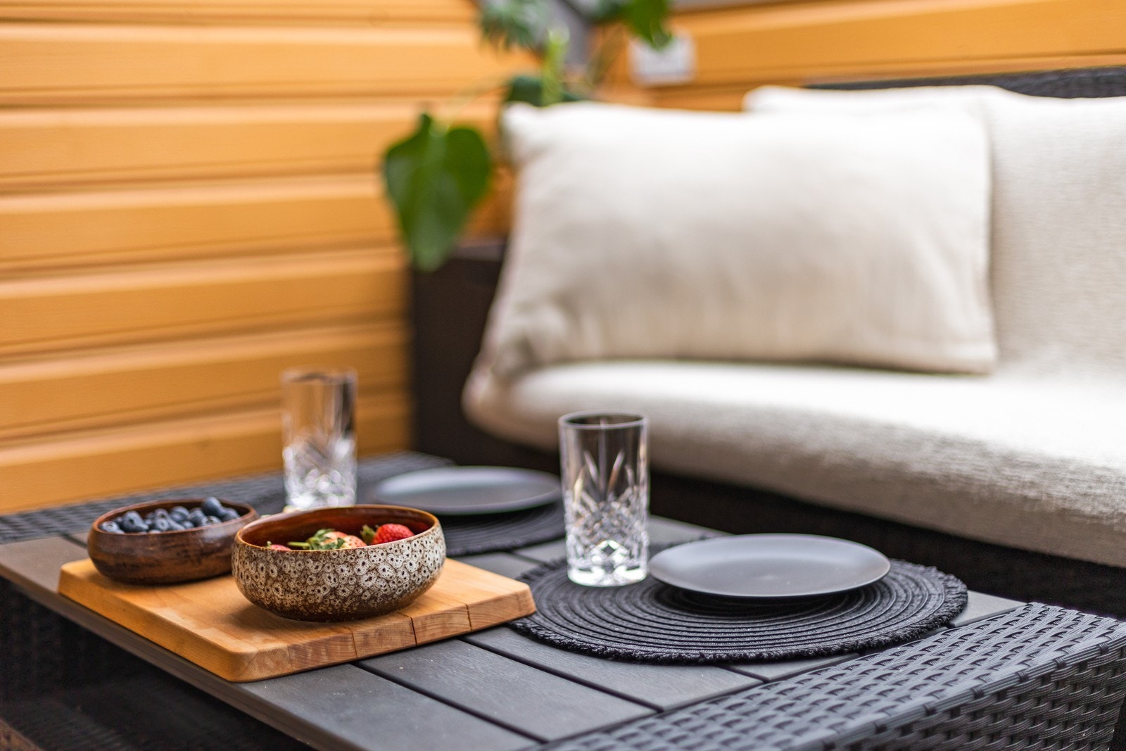 Detalj/stemning uteplass Galleribilde