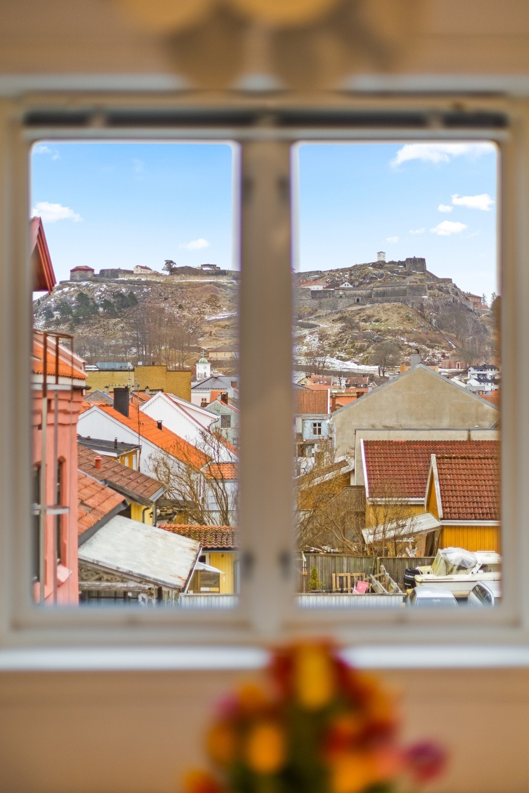 Utsikt til festningen fra kjøkken Galleribilde