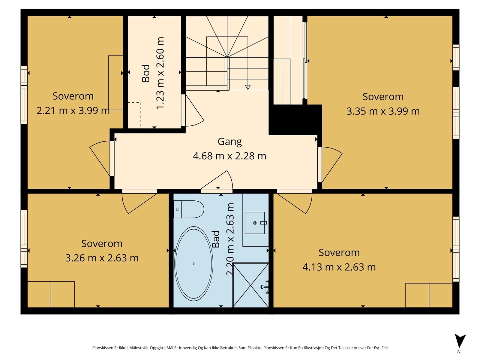 Plantegning 2.etg Galleribilde